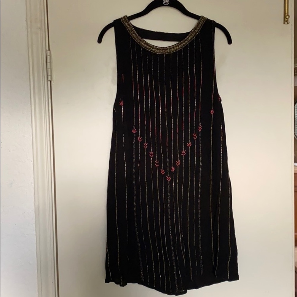 Free People Beaded Mini Dress